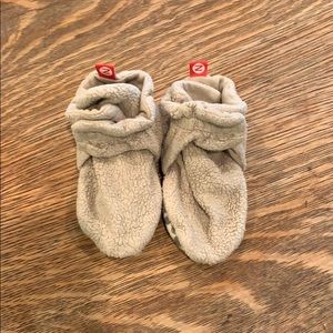 Beige Zutano Booties 18 months